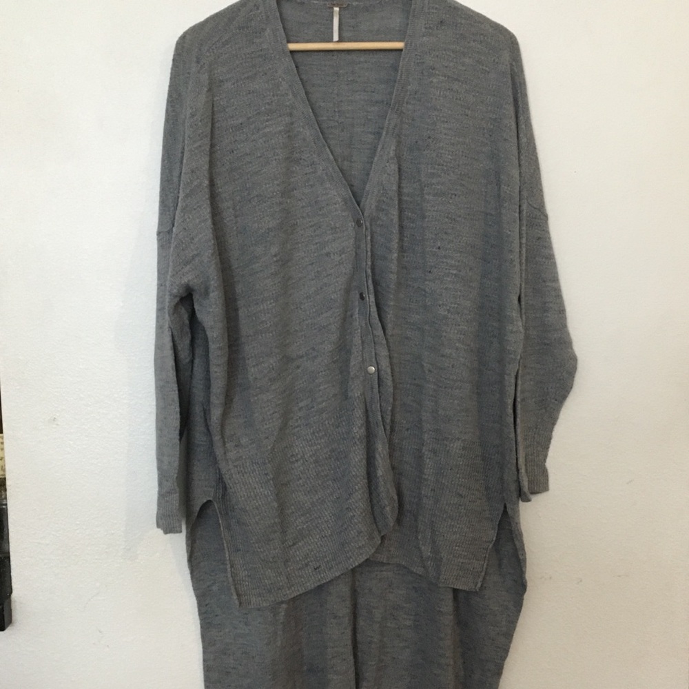 Free people long sleeve duster